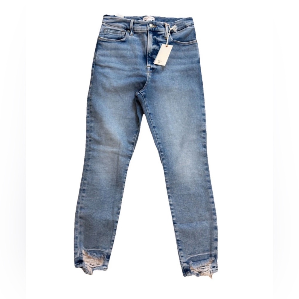 NWT Good American Waist-Nipping Skinny High Rise Jean w/ Flat Tummy Tech 8/29